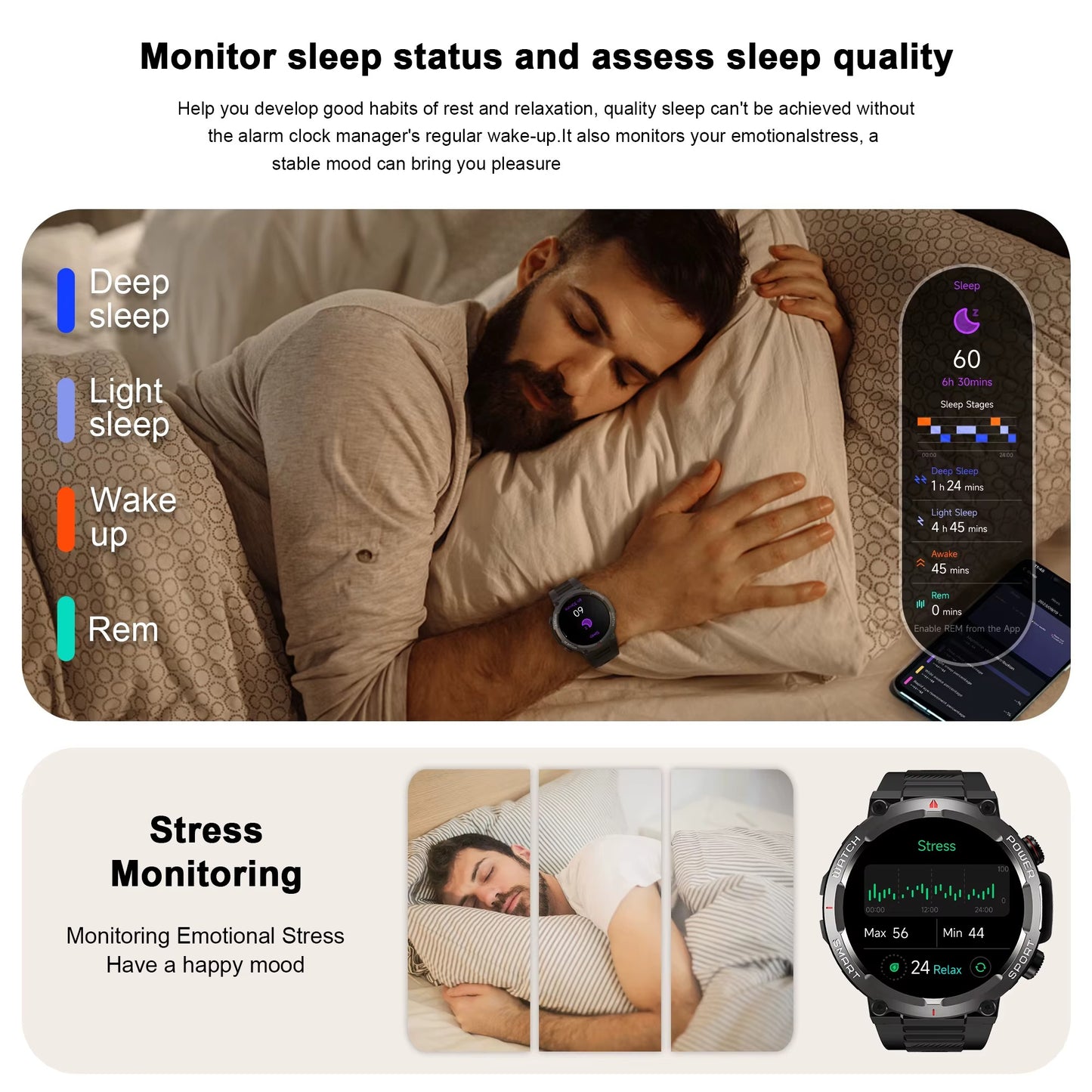 Black View W50 Sports Watch Water Proof